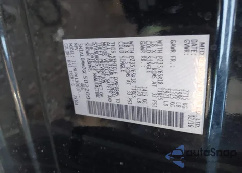 2016 Infiniti Qx60 z USA, uszkodzony, nr VIN 5N1AL0MM7GC502209